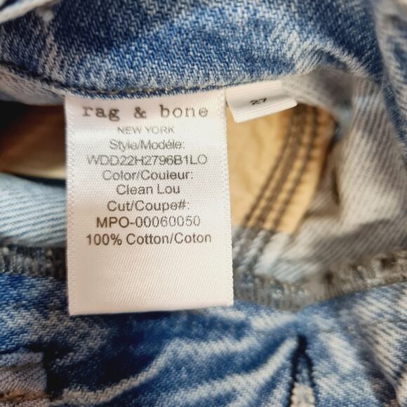 Rag & Bone Mia Yoke in Clean Lou Size 27 - Picture 8 of 12